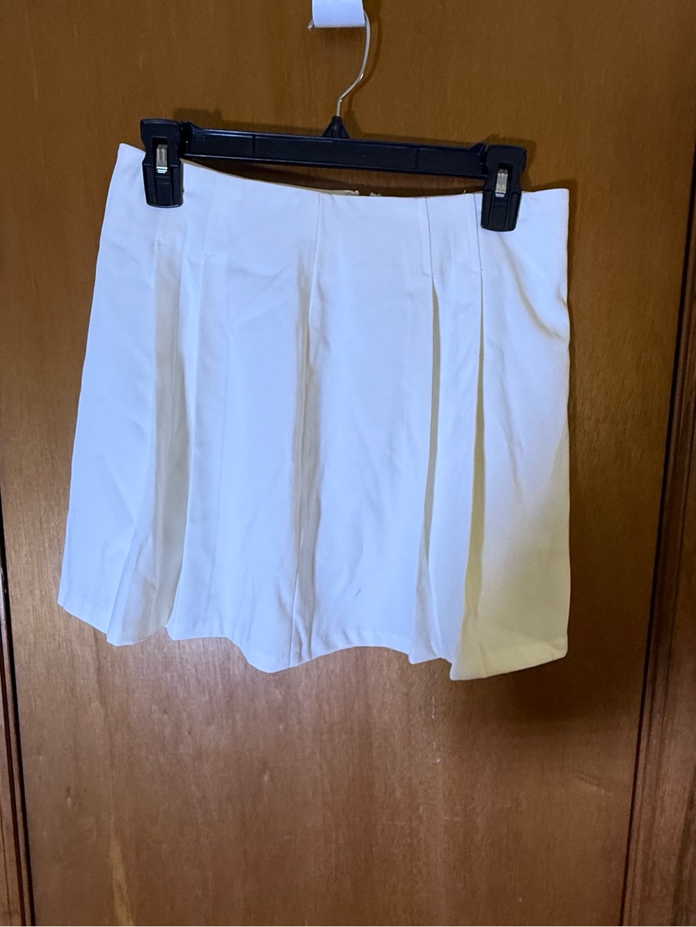 NWT Meshki Ivory Pleated Mini Skirt size XS - Picture 3 of 6